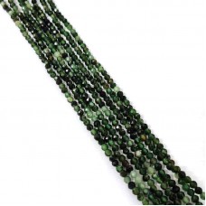 Natural Emerald 2-2.5mm round facet beads strand